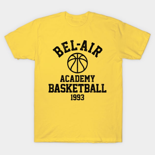 Bel-Air Academy Basketball T-Shirt by huckblade